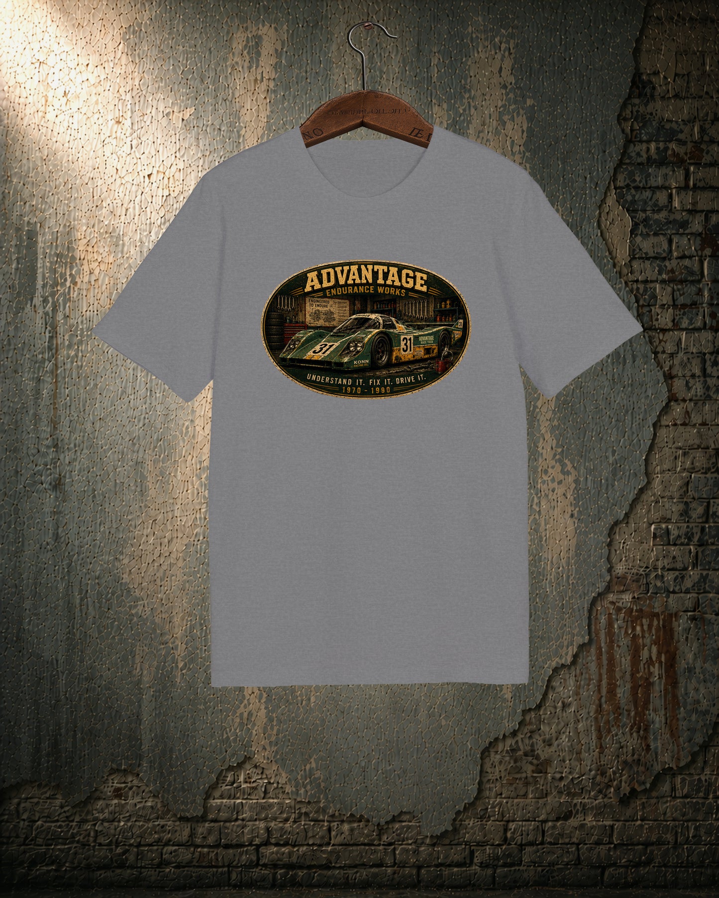 Advantage Endurance Works — Vintage Racing T-Shirt