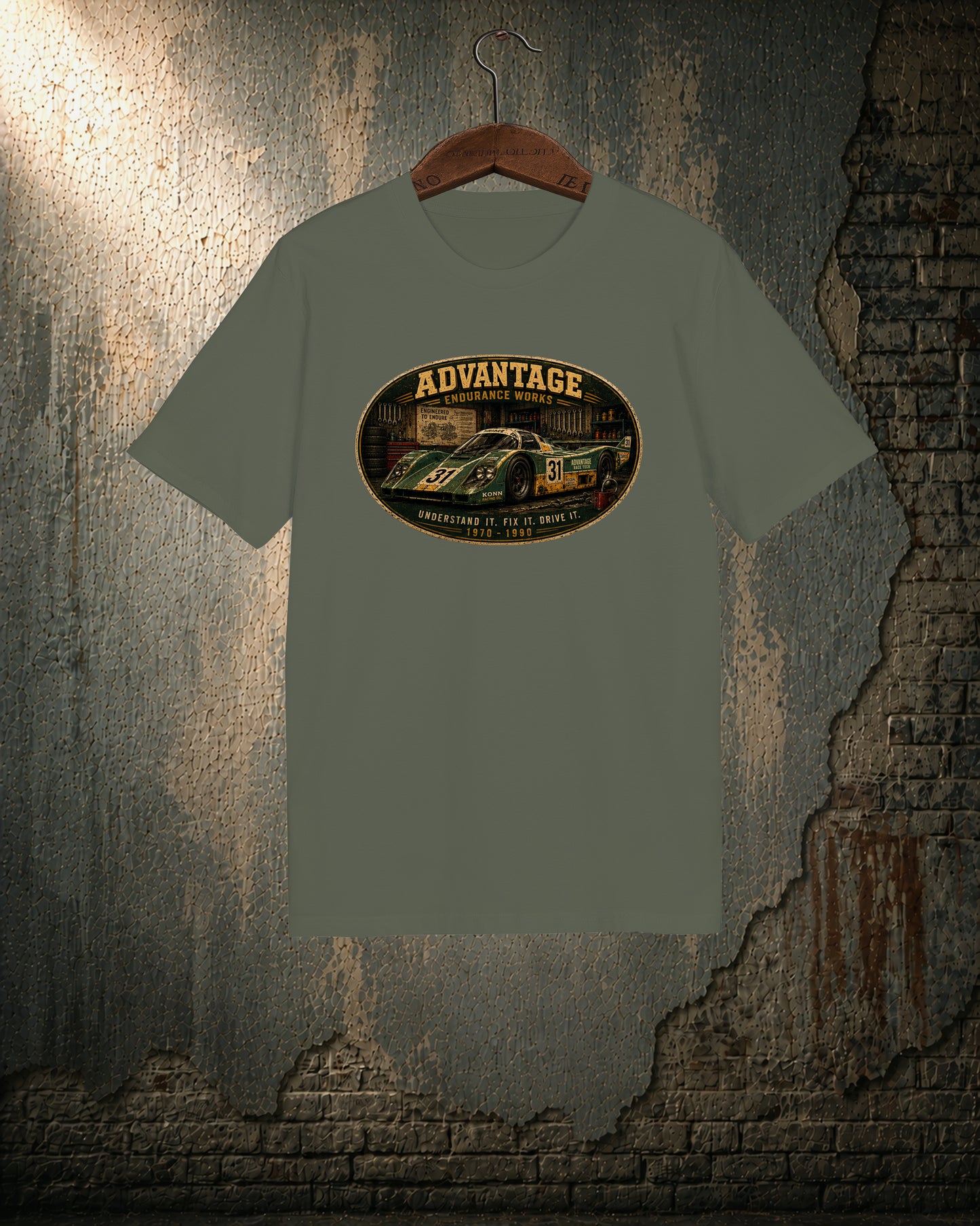 Advantage Endurance Works — Vintage Racing T-Shirt