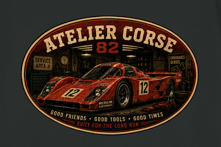 Atelier Corse 82 Retro Endurance Racing T-Shirt