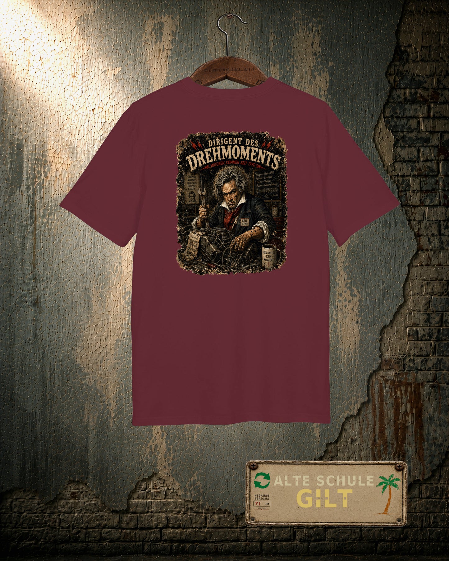 Beethoven’s Garage Symphony – Garage Mechanic T-Shirt