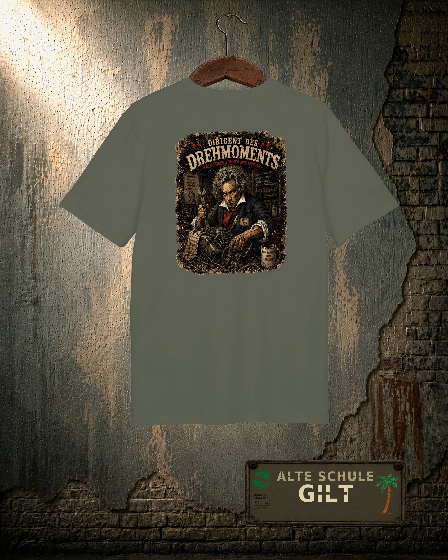 Beethoven’s Garage Symphony – Garage Mechanic T-Shirt