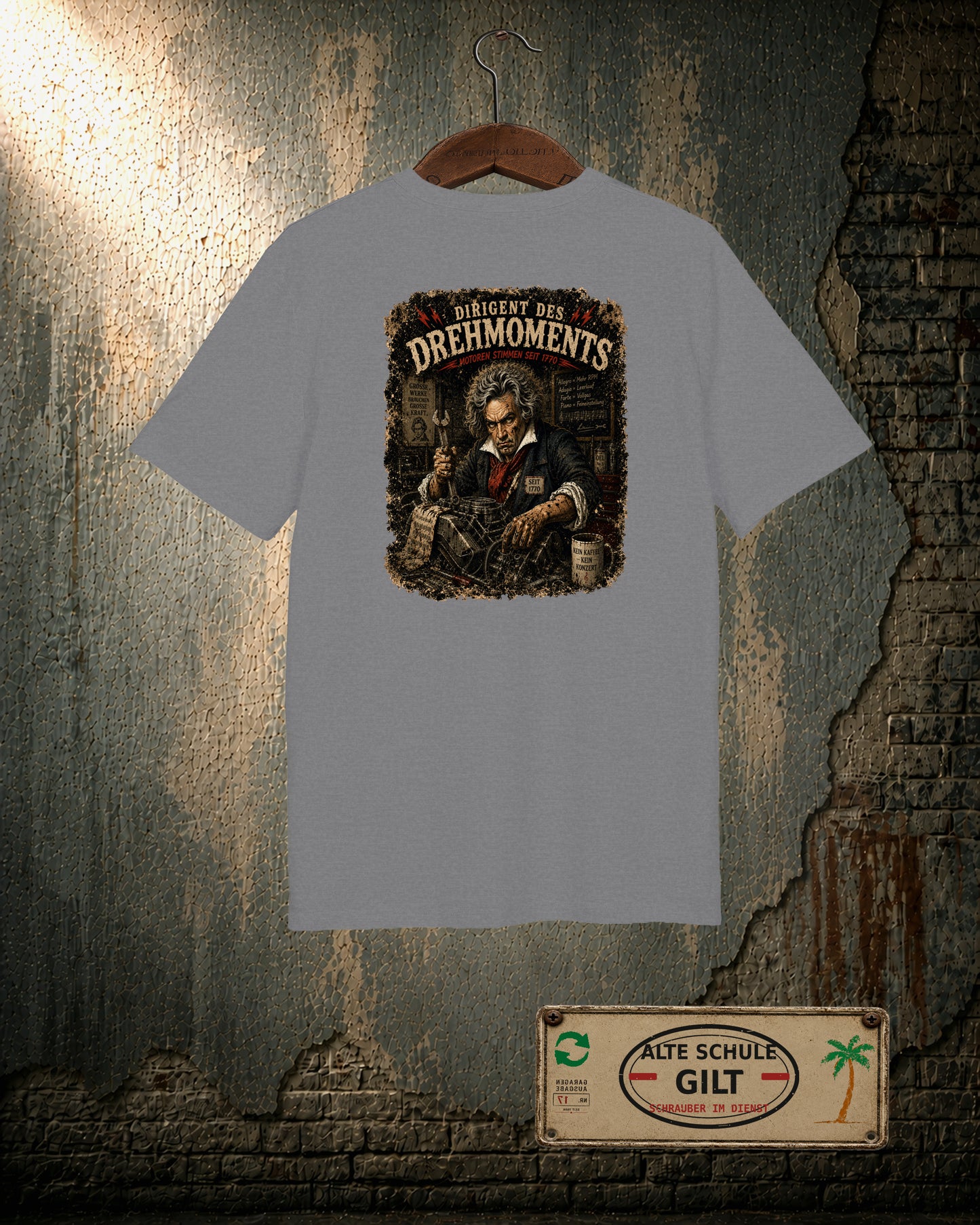 Beethoven’s Garage Symphony – Garage Mechanic T-Shirt