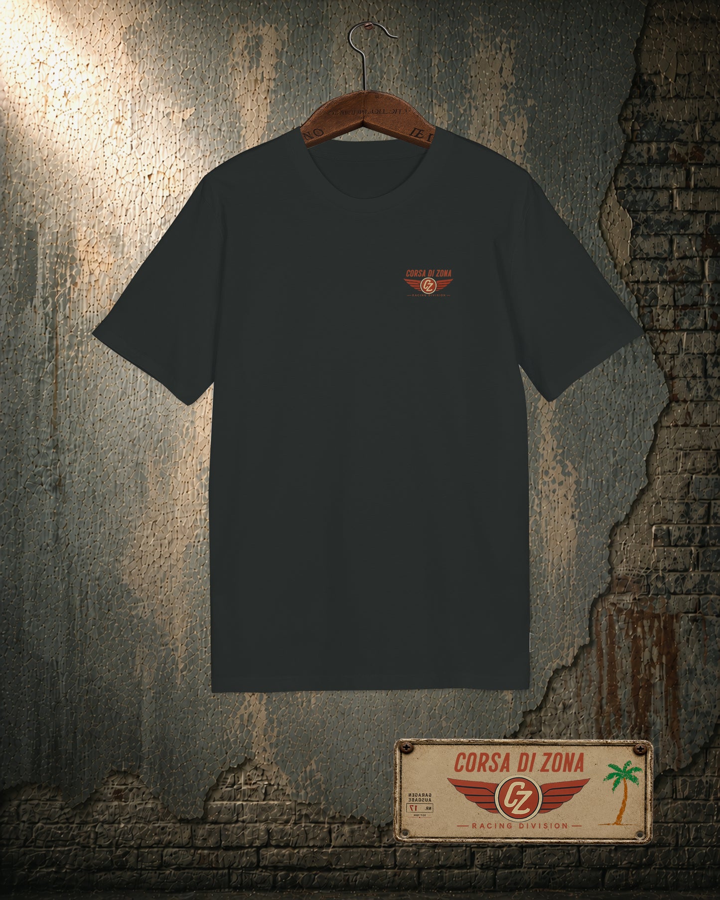 Corsa di Zona – In der Zone – Garage Racing T-Shirt