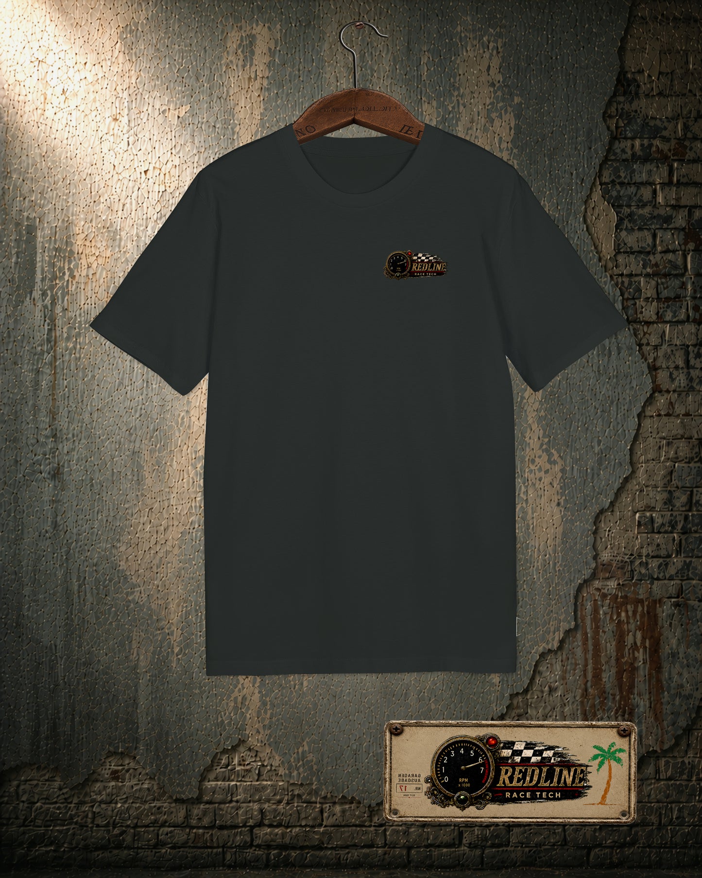 Redline Race Tech – Old school Garage Racing T-Shirt