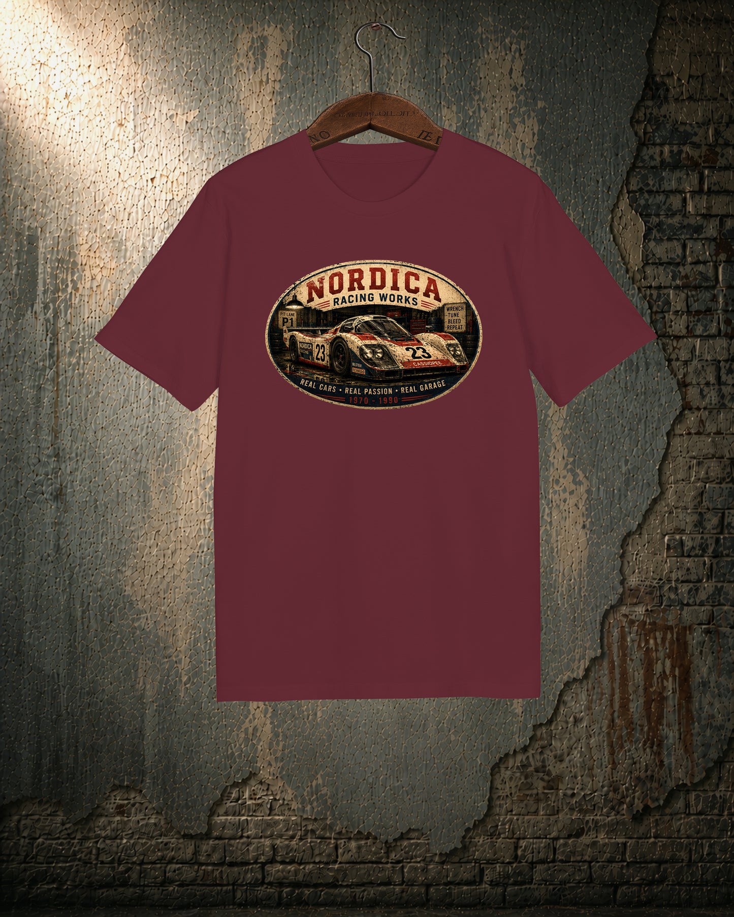 Nordica Racing Works — Vintage Garage Racing T-Shirt