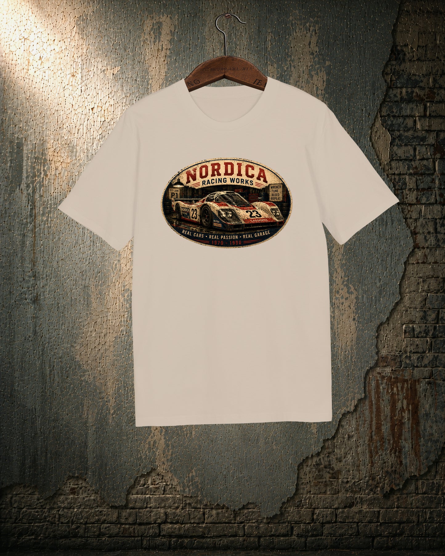 Nordica Racing Works — Vintage Garage Racing T-Shirt