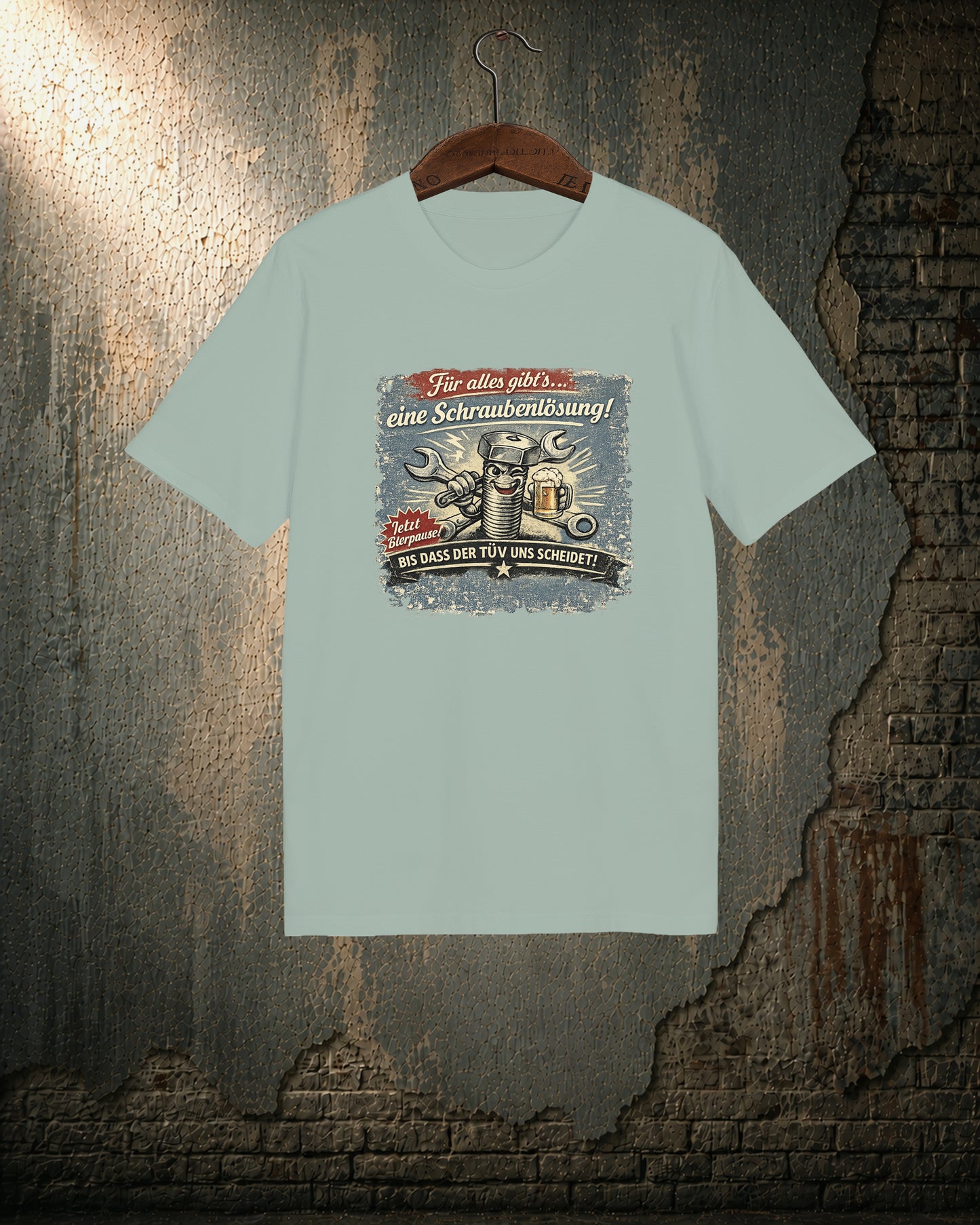 Garage Problem Solver T-Shirt – Vintage Mechanic Design