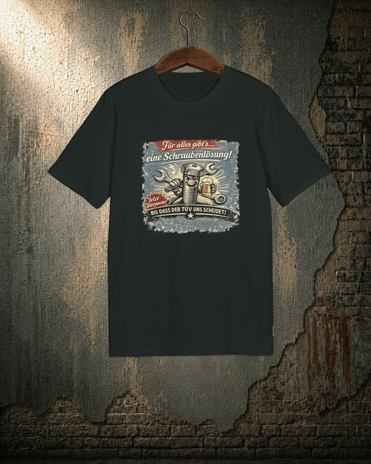 Garage Problem Solver T-Shirt – Vintage Mechanic Design