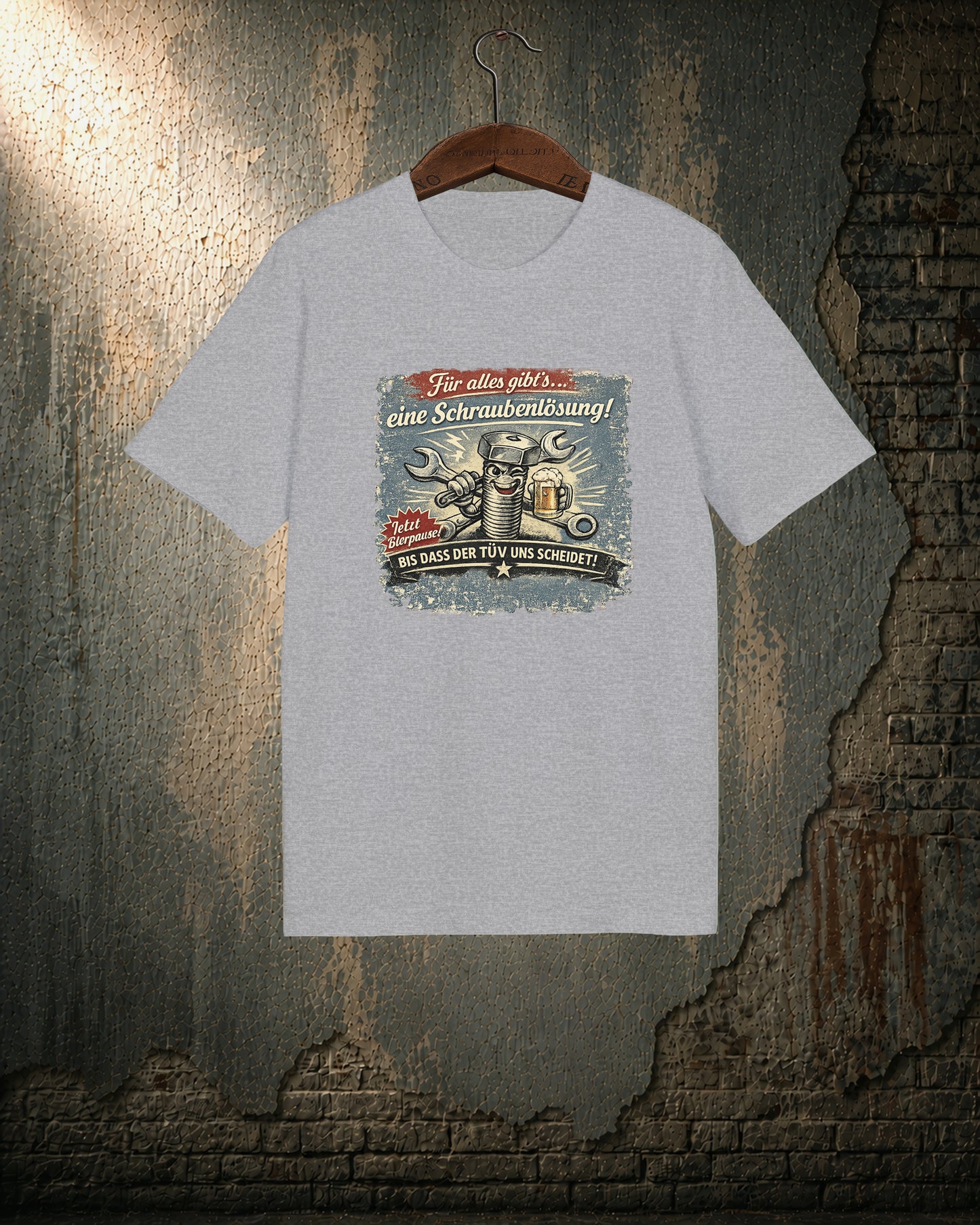 Garage Problem Solver T-Shirt – Vintage Mechanic Design